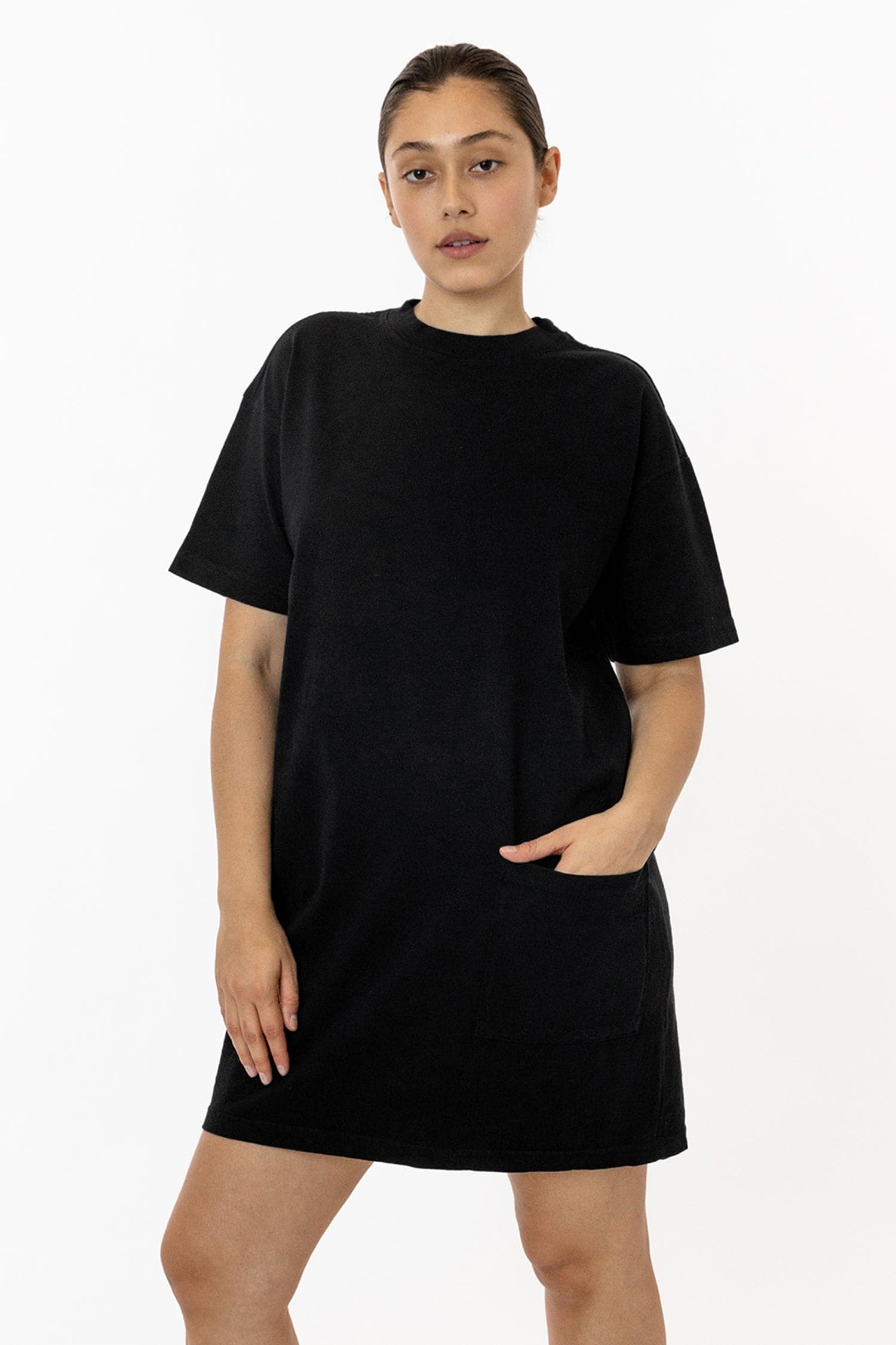1431GD - Garment Dye Oversized T-shirt Dress