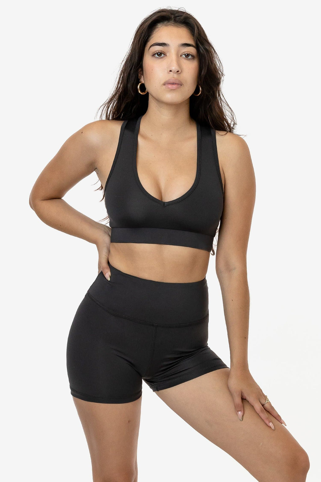 RPL056 - Poly Interlock V-Neck Sport Top