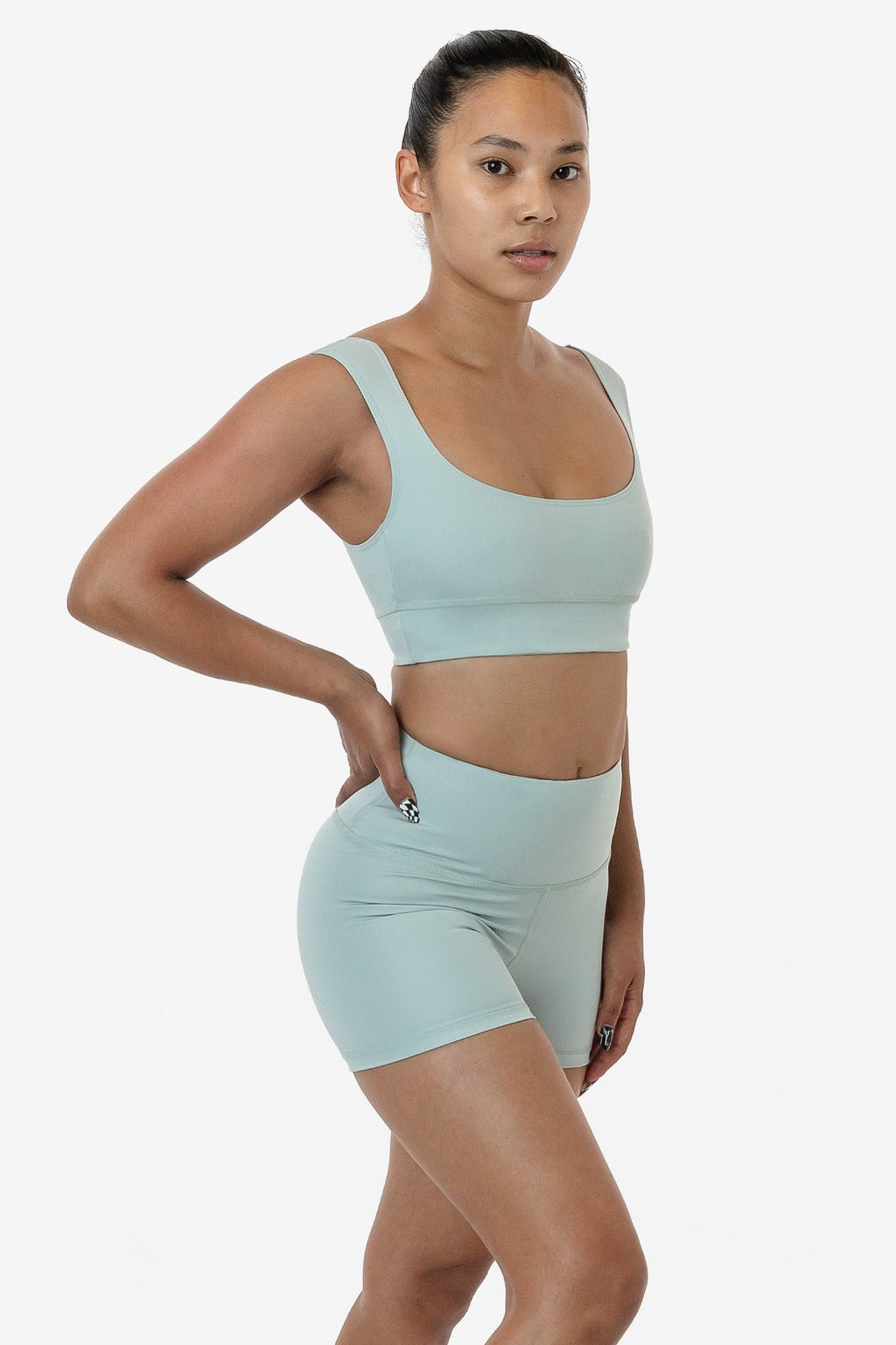 RPL055 - Poly Interlock Squareneck Sport Top