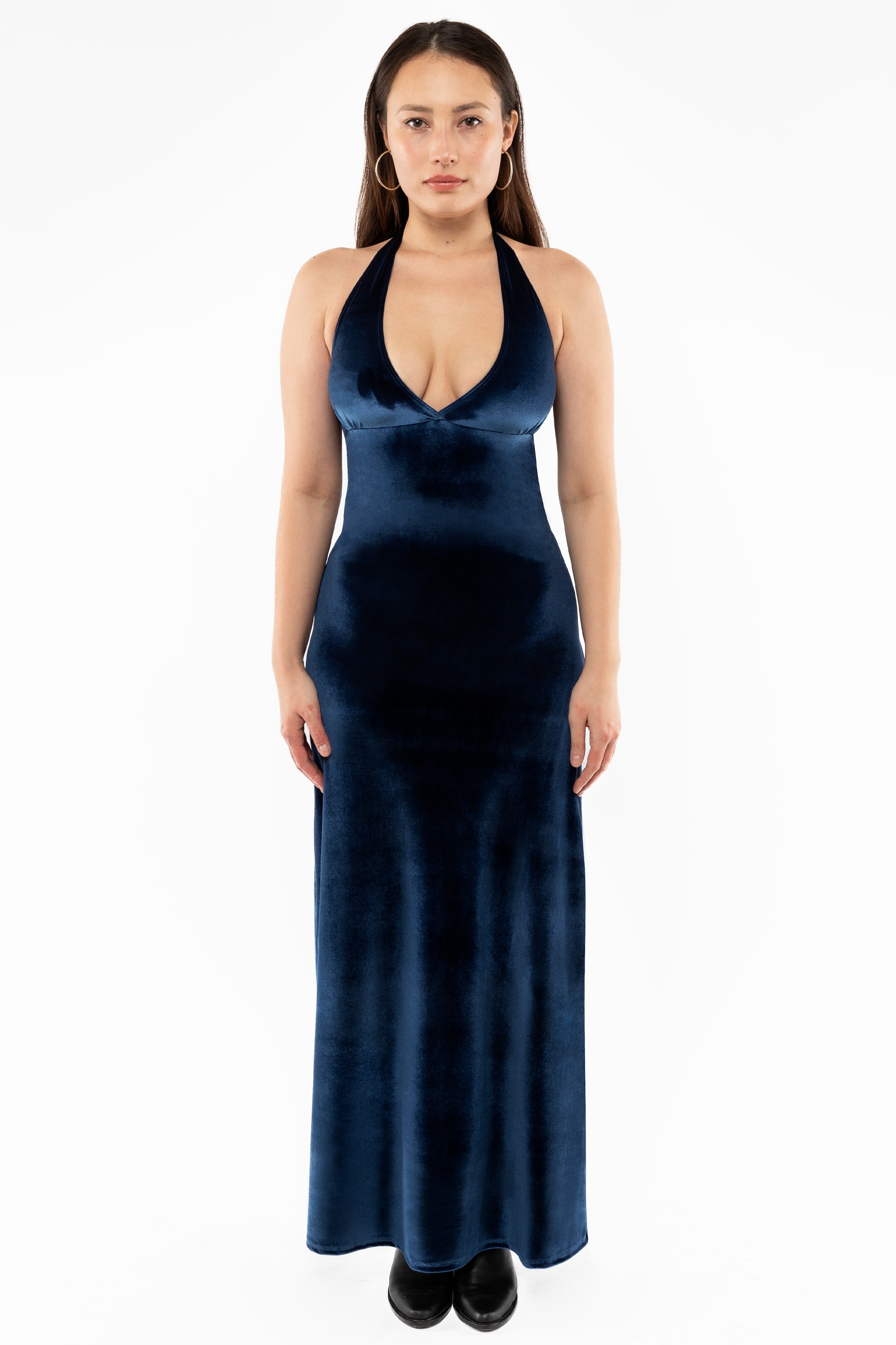 VVT8374 - Velvet Halter Maxi Dress